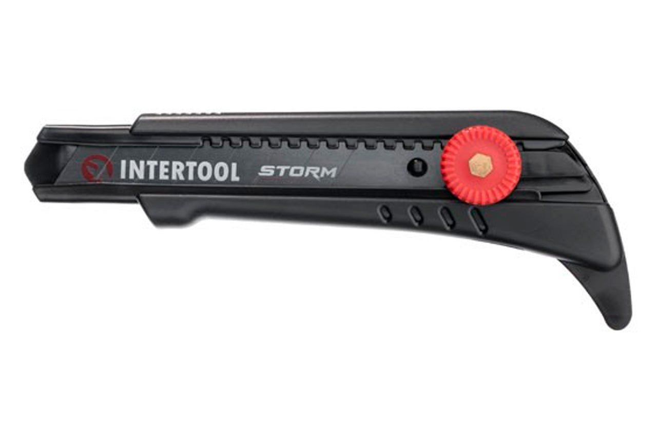 Нож сегментный Intertool-Storm - 18 мм винтовой для линолеума