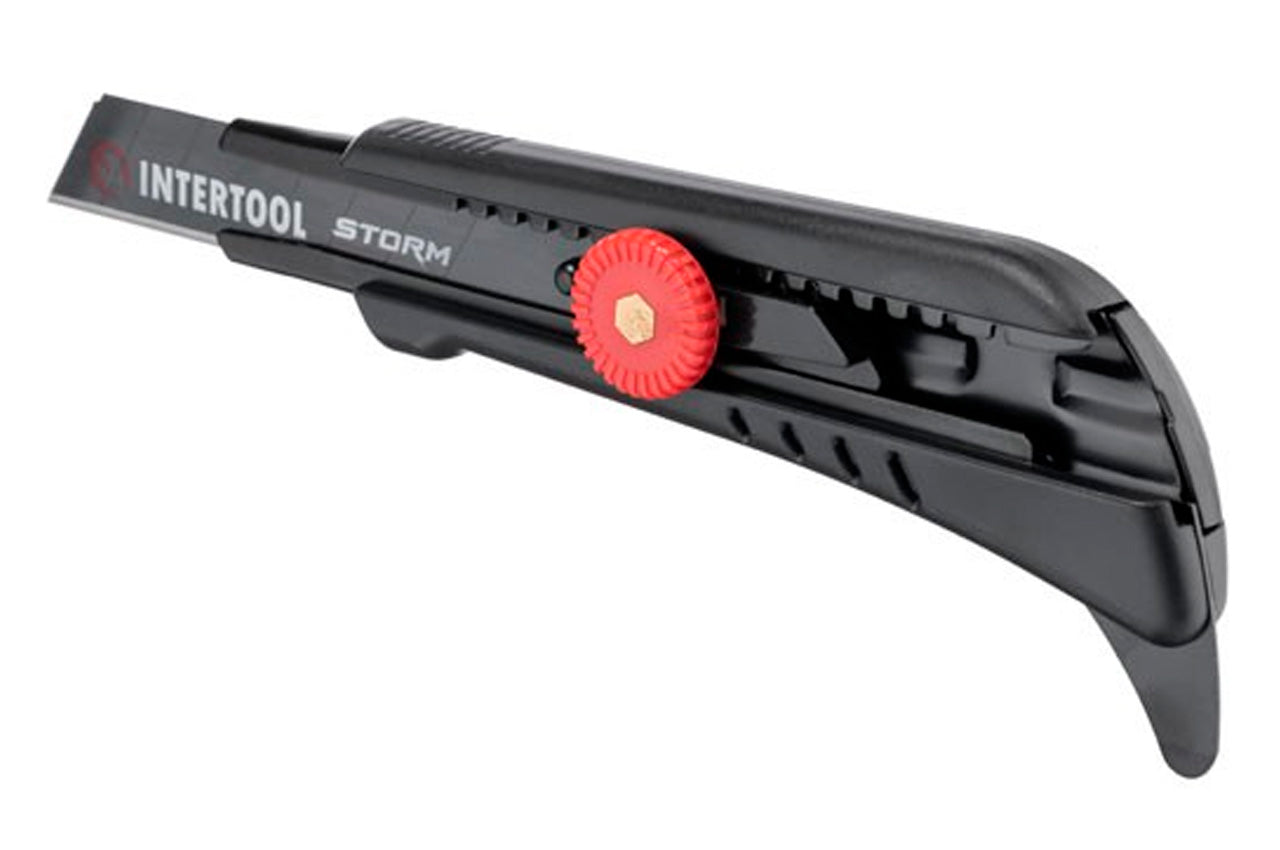 Нож сегментный Intertool-Storm - 18 мм винтовой для линолеума