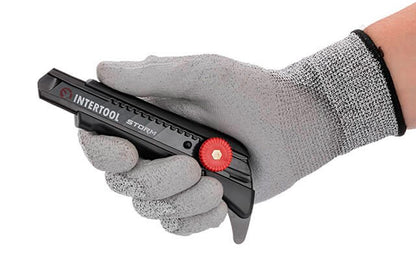Нож сегментный Intertool-Storm - 18 мм винтовой для линолеума