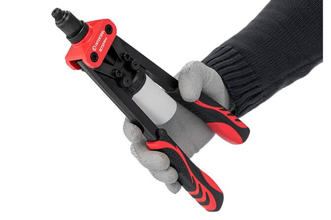 Пистолет для заклепок Intertool-Storm - 330 x ø3,2 x 4 x 4,8 мм двуручный