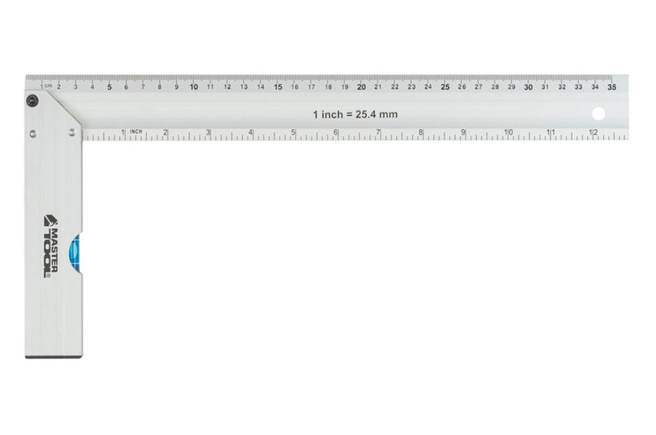 Кутник Mastertool - 350 мм з алюмінієвою капсулою.