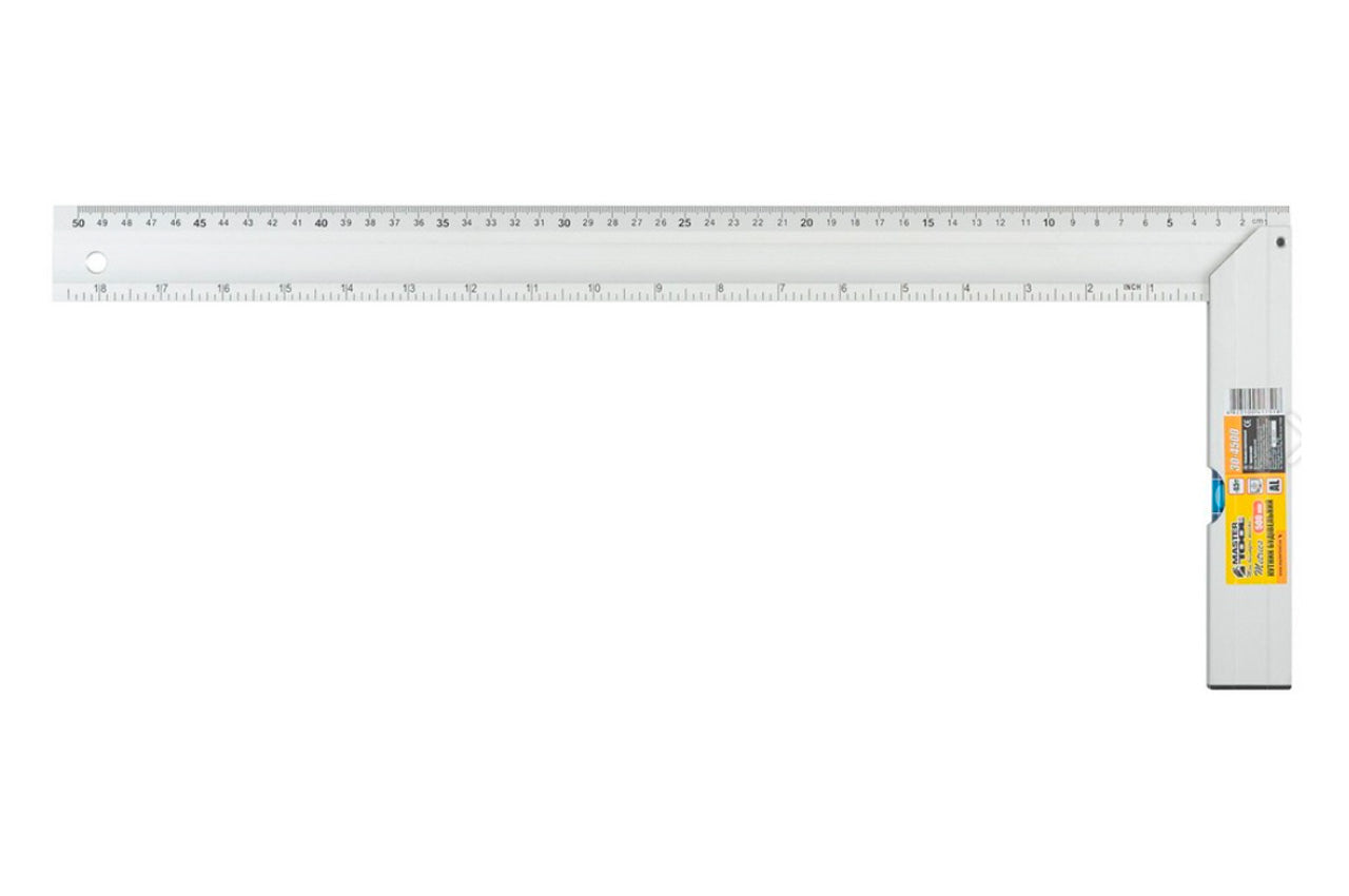 Угольник Mastertool - 500 мм с капсулой алюминиевый