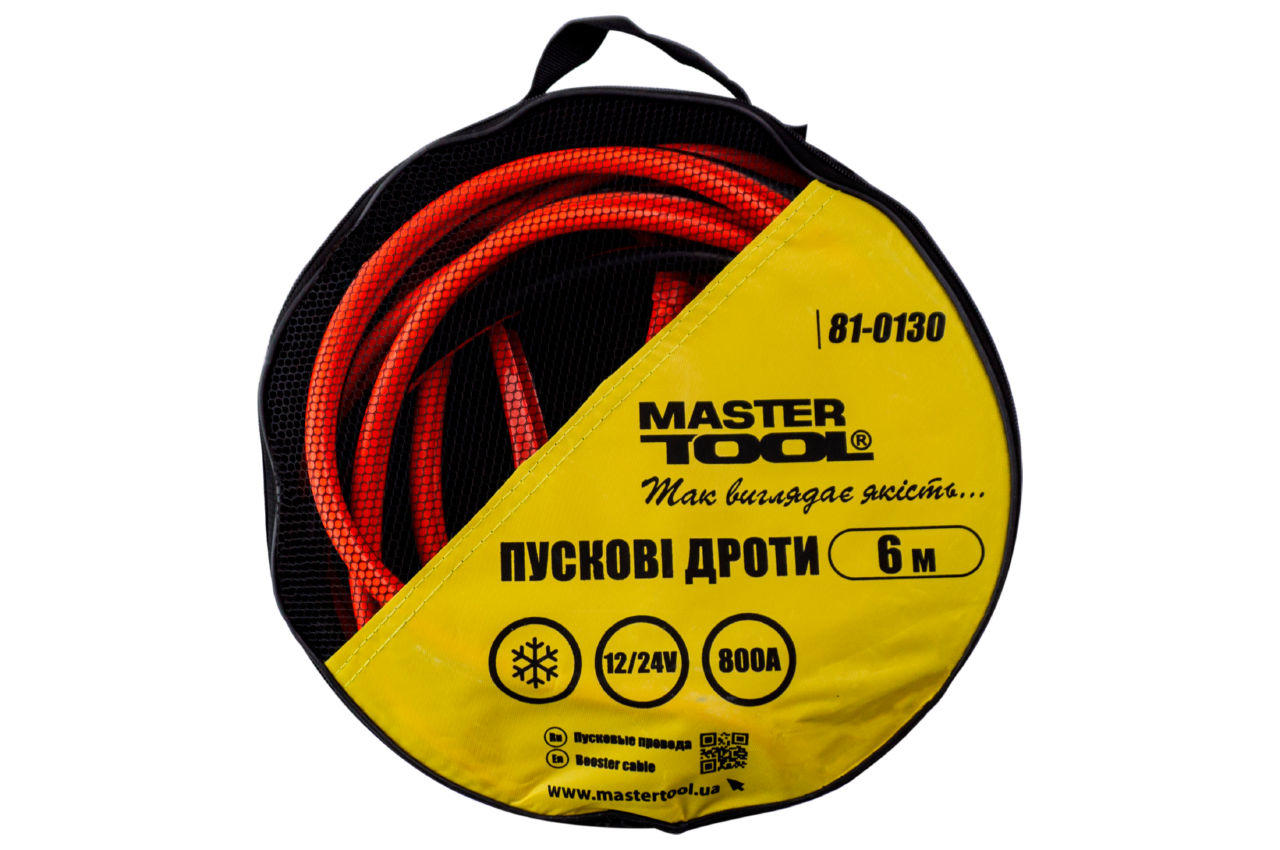 Провод пусковой Mastertool - 800A x 6 м