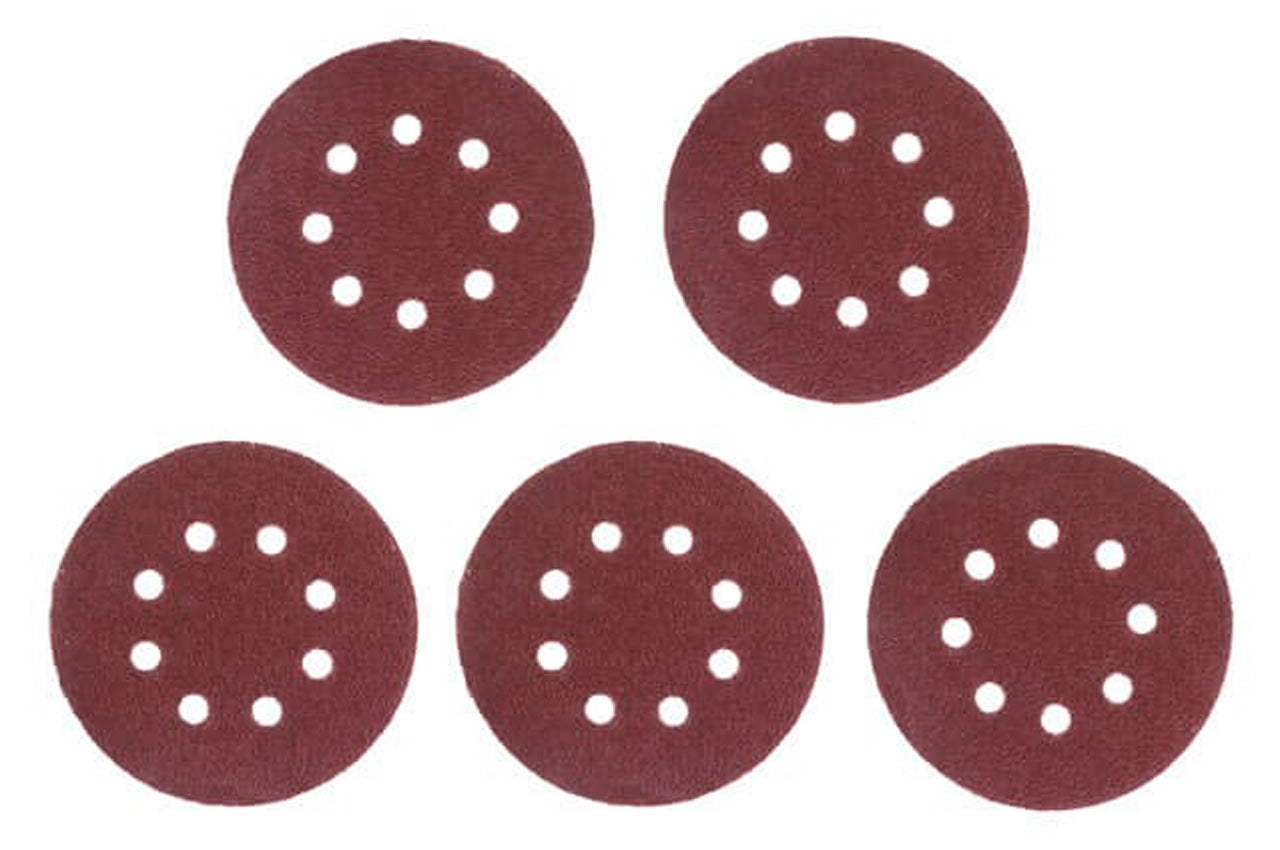 Круг шлифовальный на липучке Intertool - 125 мм × Р36 с отверстиями (5 шт.)