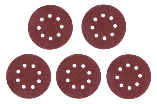 Круг шлифовальный на липучке Intertool - 125 мм × Р36 с отверстиями (5 шт.)