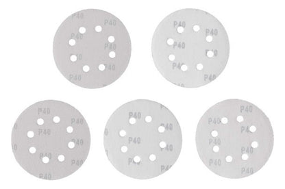 Круг шлифовальный на липучке Intertool - 125 мм × Р40 с отверстиями (5 шт.)