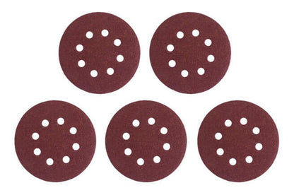 Круг шлифовальный на липучке Intertool - 125 мм × Р60 с отверстиями (5 шт.)