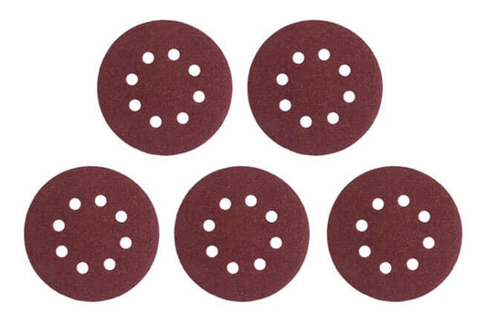 Круг шлифовальный на липучке Intertool - 125 мм × Р60 с отверстиями (5 шт.)