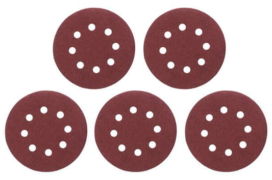 Круг шлифовальный на липучке Intertool - 125 мм × Р100 с отверстиями (5 шт.)