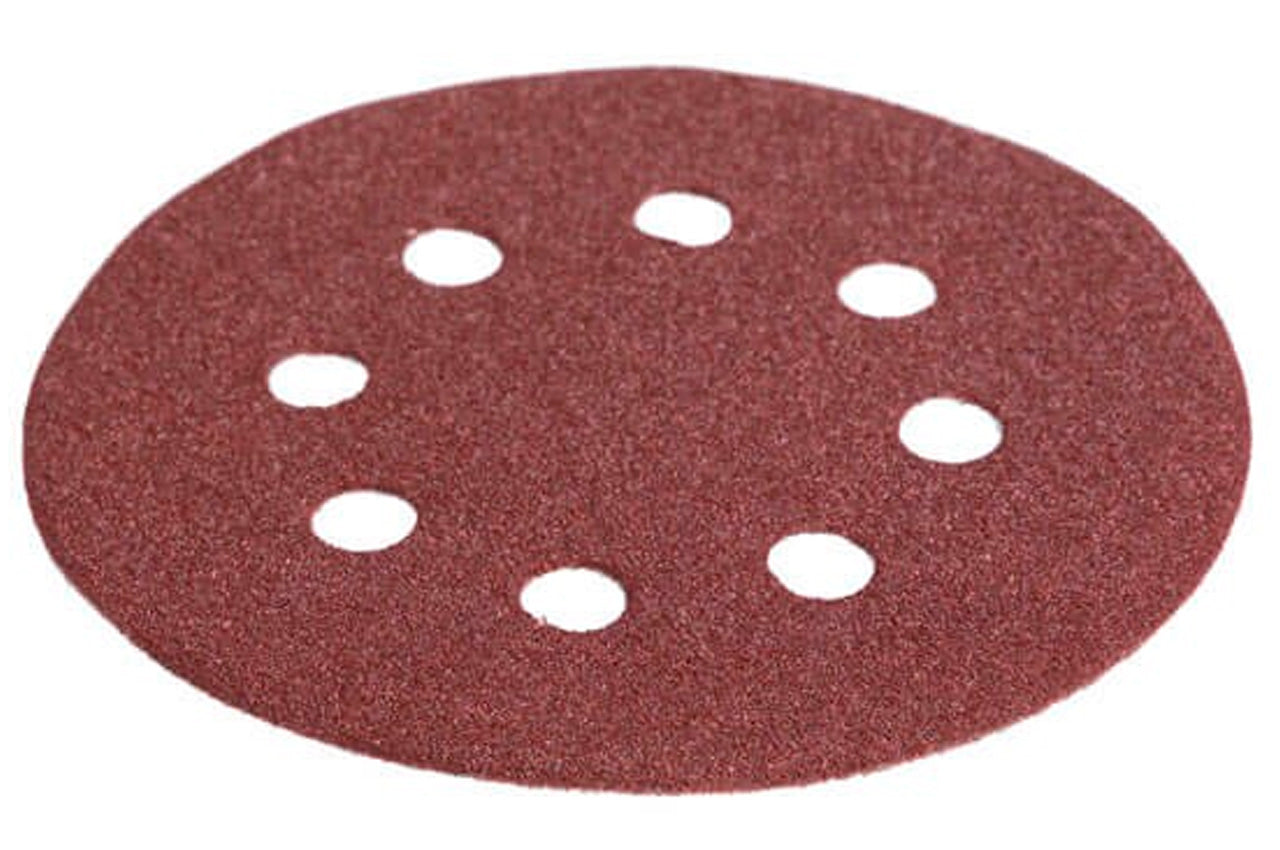 Круг шлифовальный на липучке Intertool - 125 мм × Р100 с отверстиями (5 шт.)