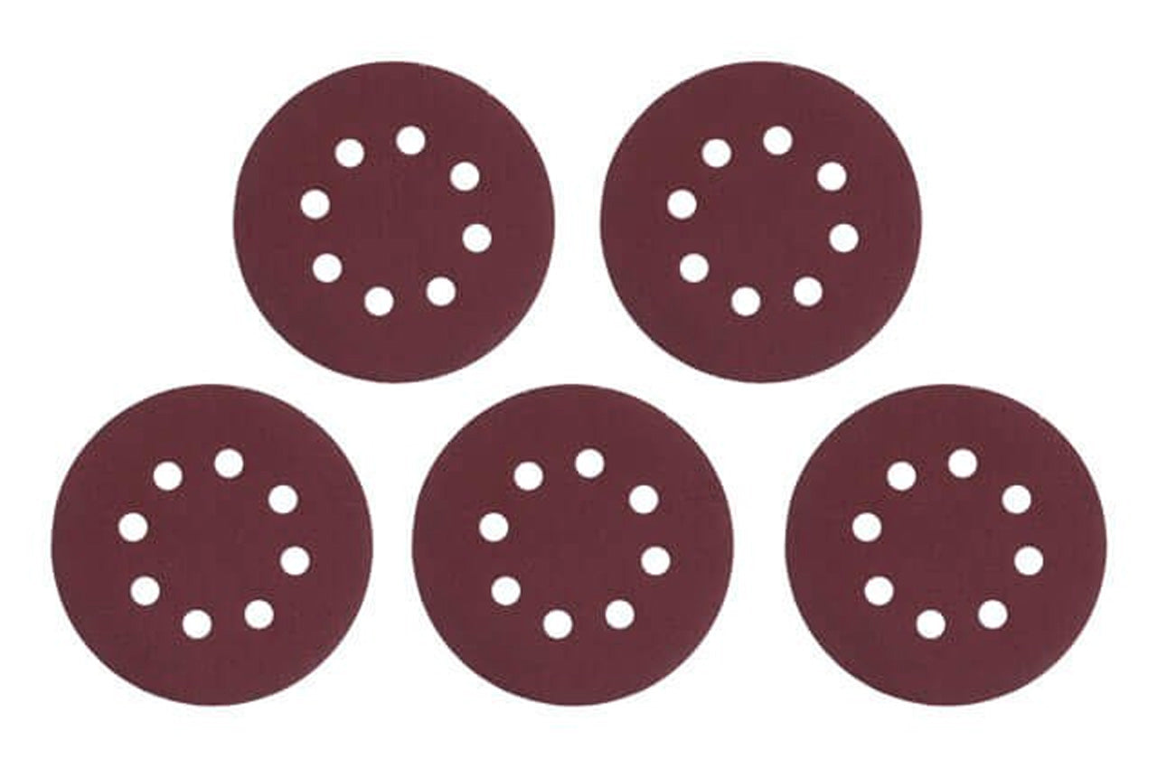 Круг шлифовальный на липучке Intertool - 125мм × Р120 с отверстиями (5шт