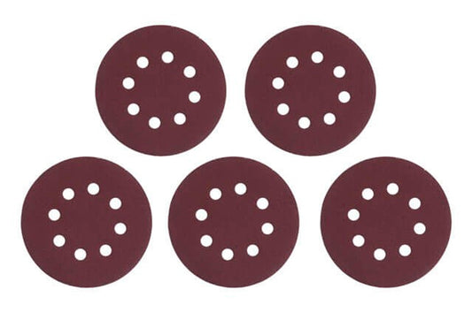 Круг шлифовальный на липучке Intertool - 125мм × Р120 с отверстиями (5шт