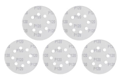 Круг шлифовальный на липучке Intertool - 125мм × Р120 с отверстиями (5шт