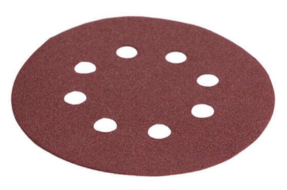 Круг шлифовальный на липучке Intertool - 125 мм × Р150 с отверстиями (5 шт.)