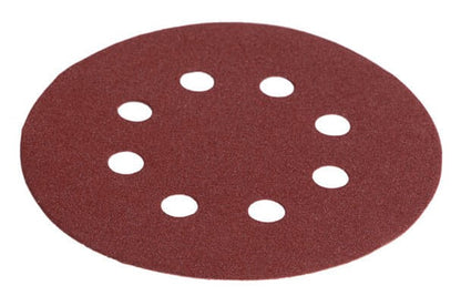 Круг шлифовальный на липучке Intertool - 125 мм × Р180 с отверстиями (5 шт.)