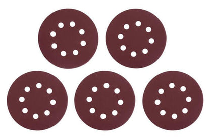 Круг шлифовальный на липучке Intertool - 125 мм × Р220 с отверстиями (5 шт.)