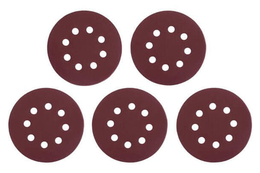 Круг шлифовальный на липучке Intertool - 125 мм × Р220 с отверстиями (5 шт.)