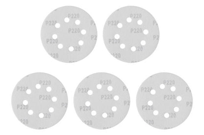 Круг шлифовальный на липучке Intertool - 125 мм × Р220 с отверстиями (5 шт.)