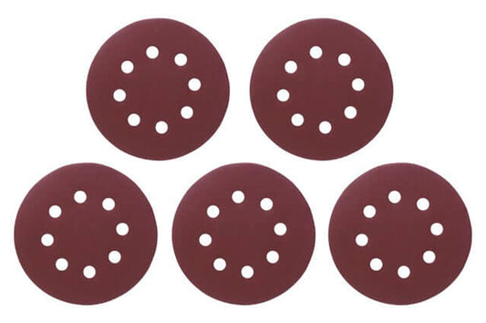 Круг шлифовальный на липучке Intertool - 125 мм × Р240 с отверстиями (5 шт.)