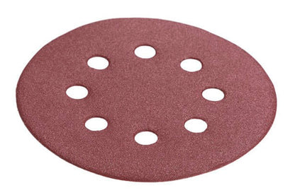 Круг шлифовальный на липучке Intertool - 125 мм × Р240 с отверстиями (5 шт.)