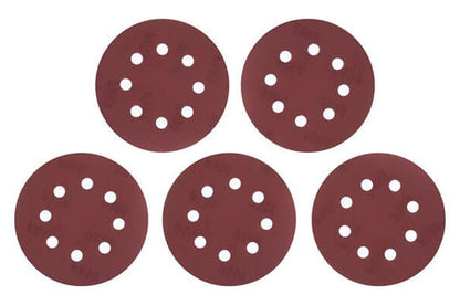 Круг шлифовальный на липучке Intertool - 125 мм × Р600 с отверстиями (5 шт.)