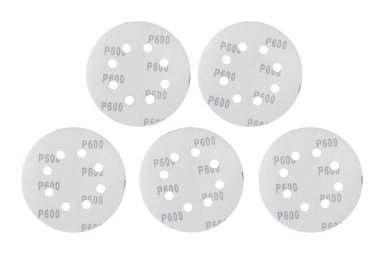 Круг шлифовальный на липучке Intertool - 125 мм × Р600 с отверстиями (5 шт.)