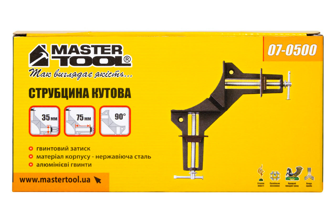 Струбцина кутова Mastertool - 90 ° × 75 мм