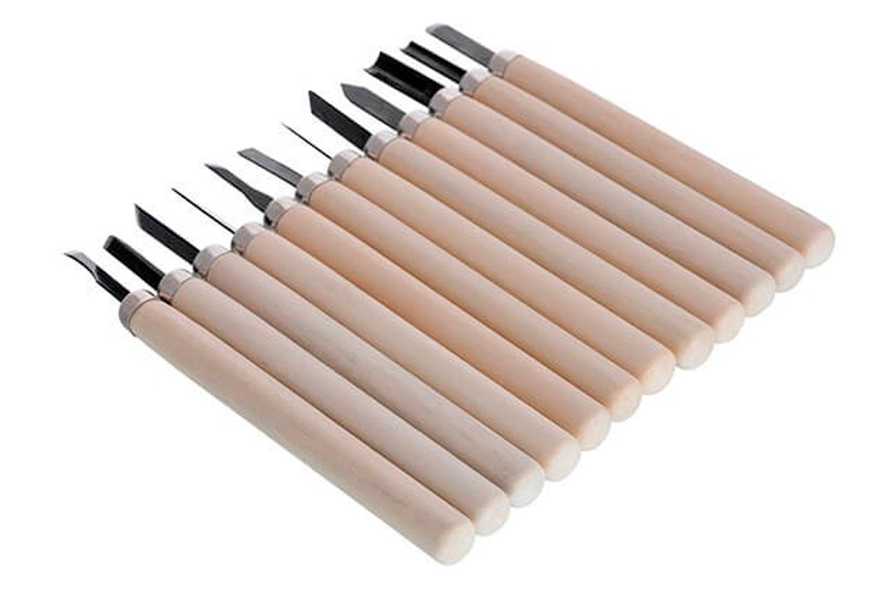 Набор резцов по дереву Intertool - 135 мм (12 шт.)