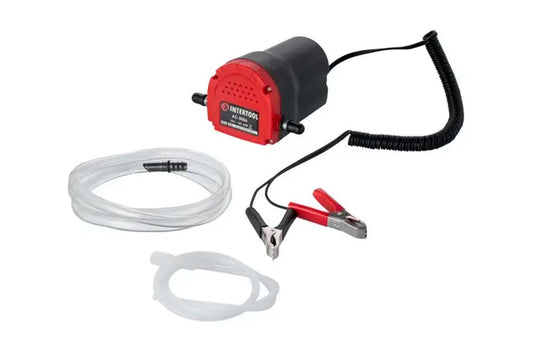 Насос вакуумный для откачки масла и топлива Intertool - 12В × 7 л/мин