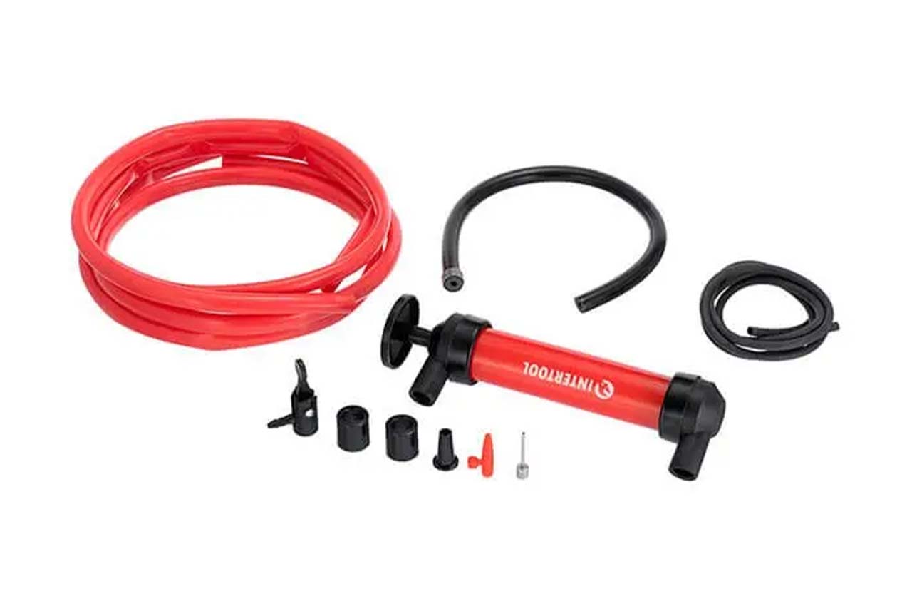 Насос ручной универсальный Intertool - для перекачки топлива × масла × воды