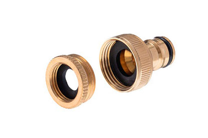 Набор латунный для полива Intertool-Storm - 1 насадка 1/2" × 1 адаптер 1/2 и 3/4" × 2 коннектора 1/2