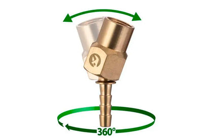 Шарнир поворотный Intertool-Storm - внутренняя резьба 1/4" на шланг 6 мм