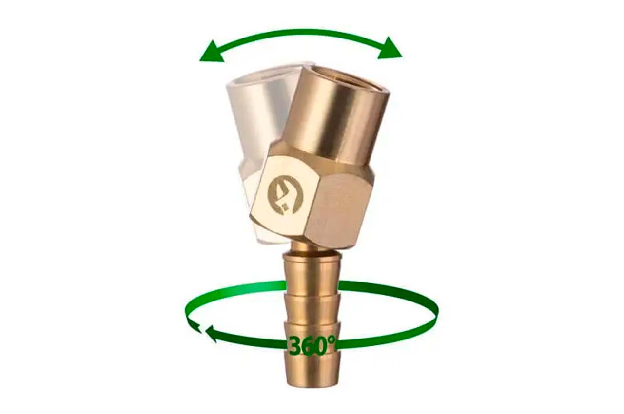 Шарнир поворотный Intertool-Storm - внутренняя резьба 1/4" на шланг 10 мм