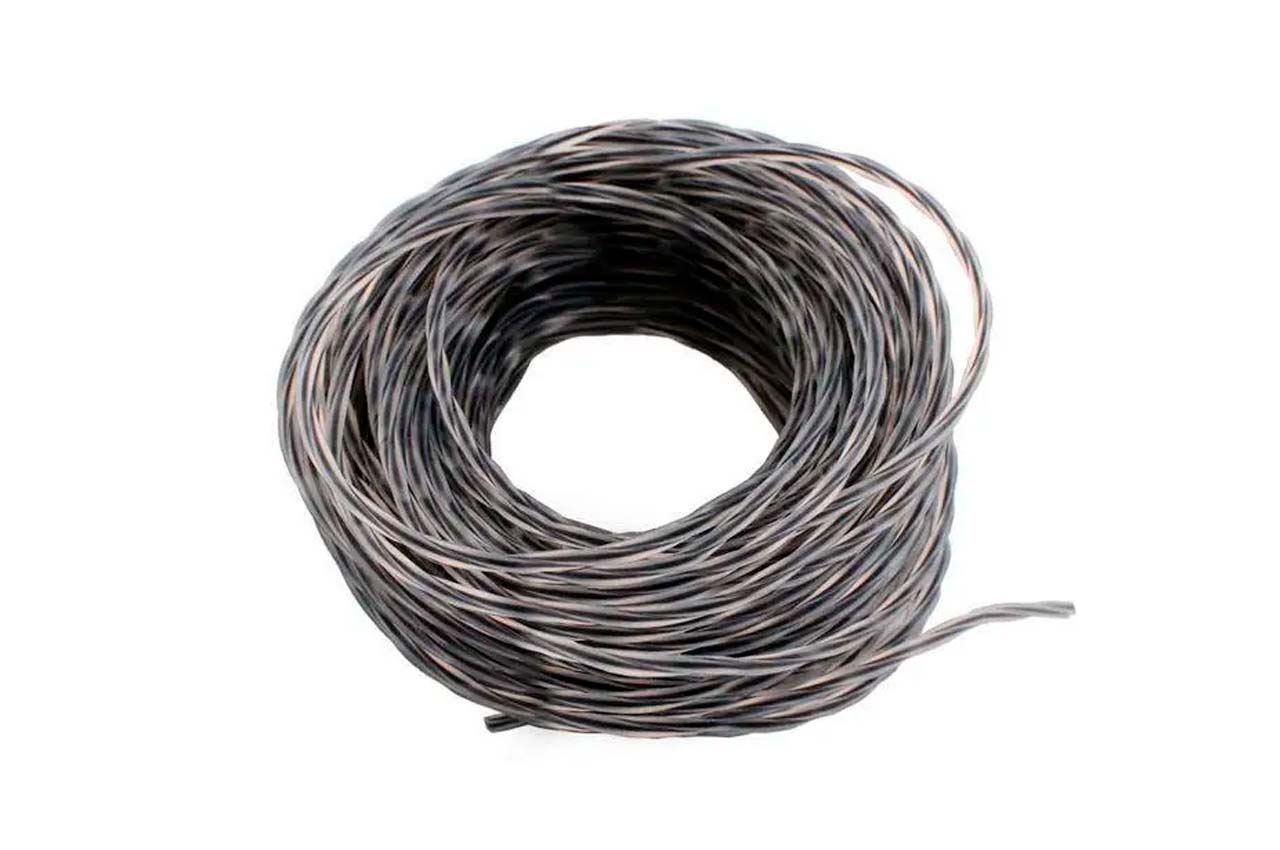 Леска для триммера Рамболд - 3,0мм x 142м квадрат крученый бело-черный