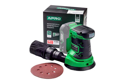 Шлифмашина эксцентриковая аккумуляторная Apro - OS-20 (Без АКБ)