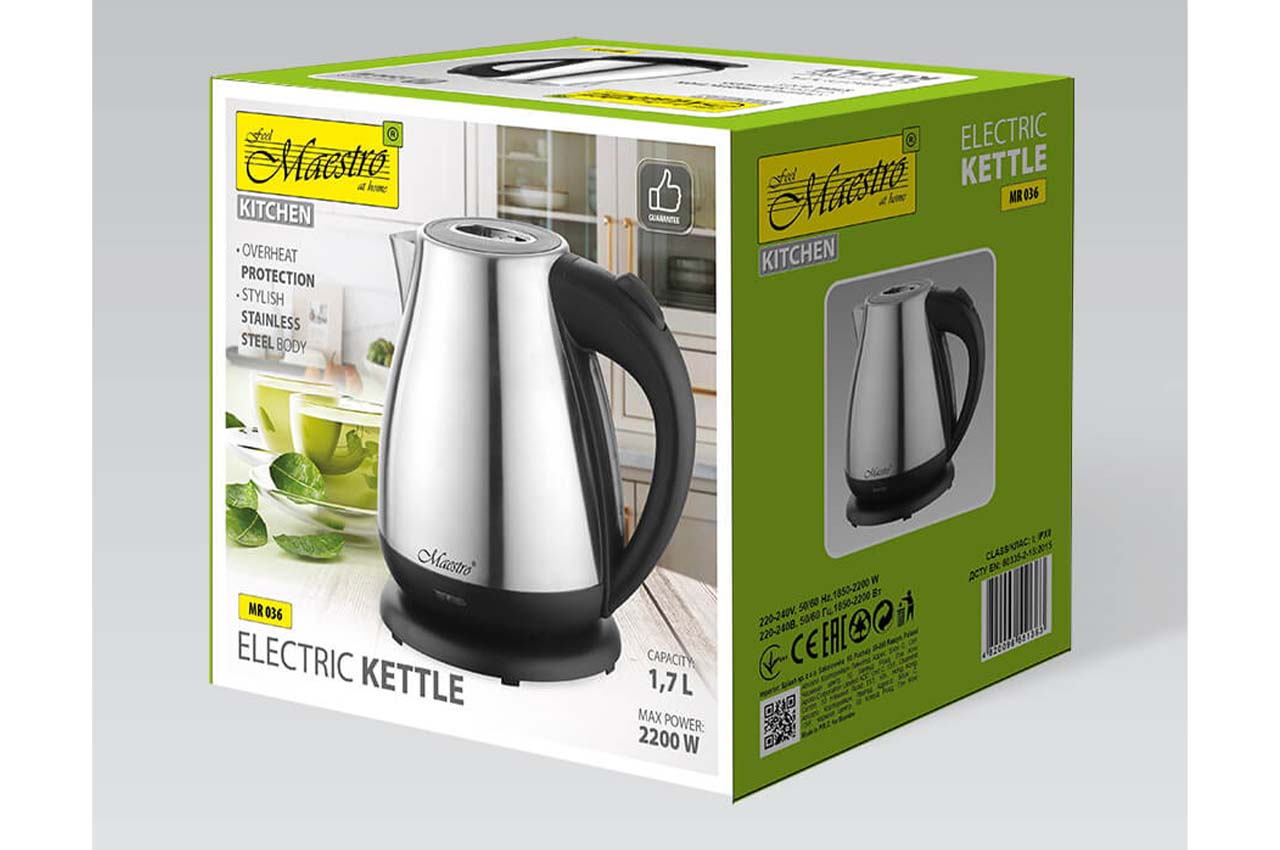 Электрочайник Maestro - 1,7л нержавейка