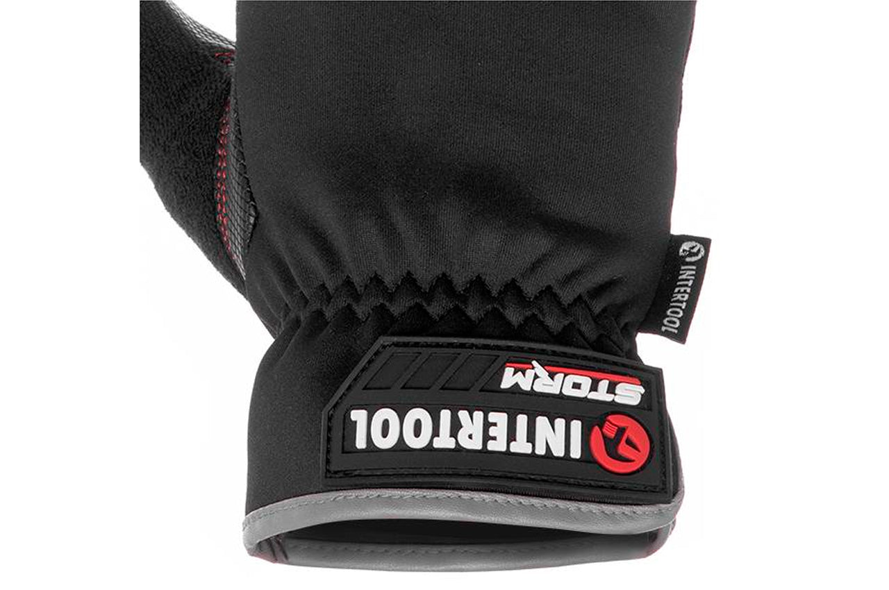 Перчатка Intertool-Storm - из спандекса антискользящие Touchscreen 10"