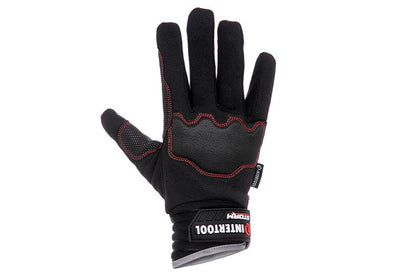 Перчатка Intertool-Storm - из спандекса антискользящие с защитой суставов 10"