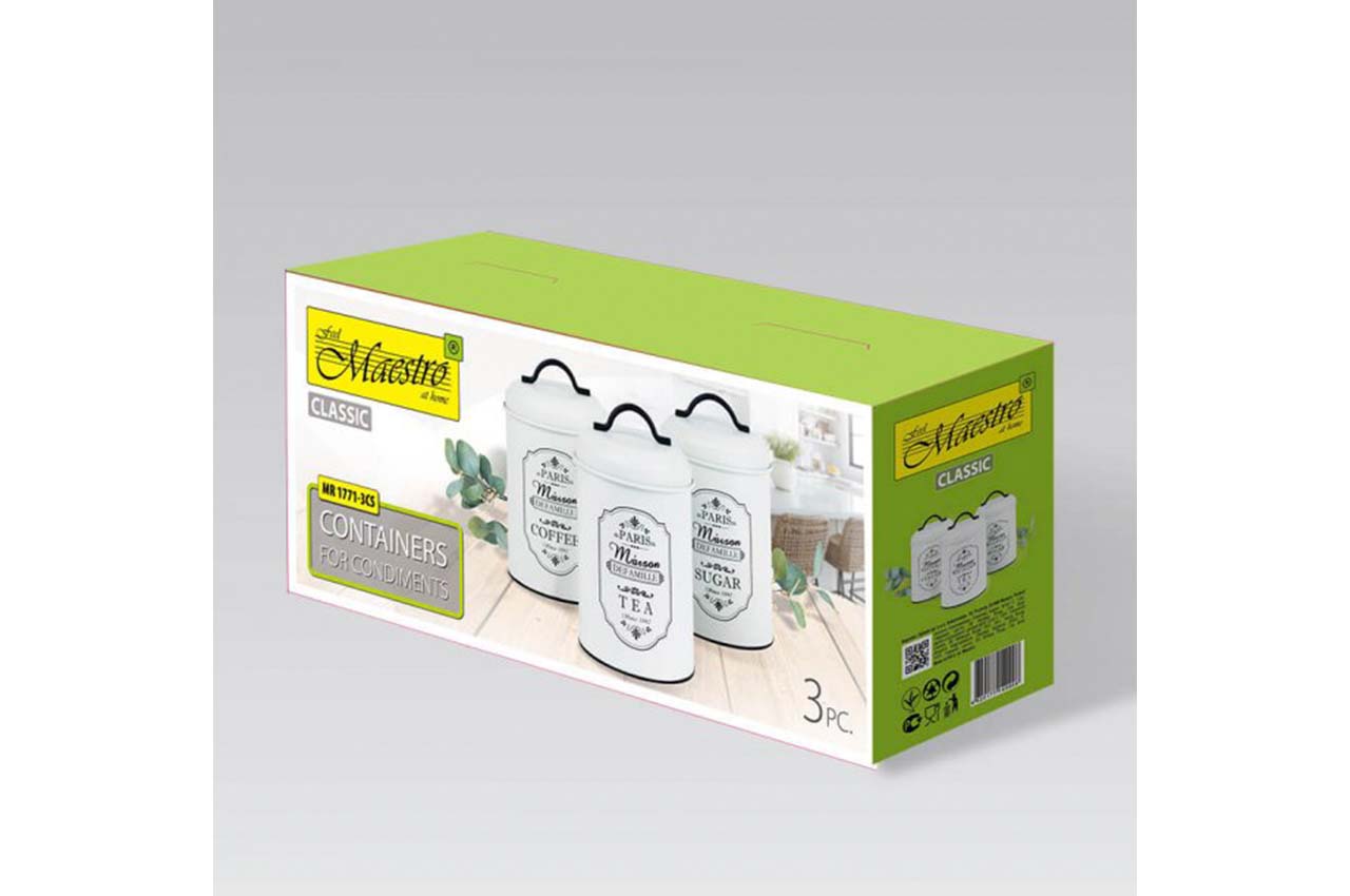 Набор емкостей Maestro - 118 × 188мм Paris Maison (3шт)