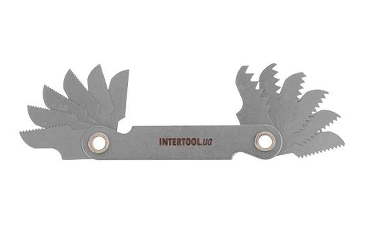 Різьбомір метричний Intertool - 0,5-3мм (12шт)