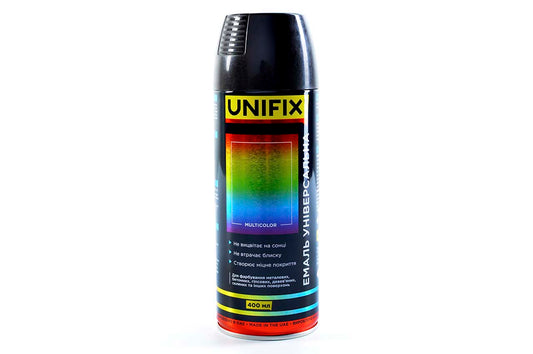 Эмаль универсальная Unifix - 400мл RAL 9005 черная