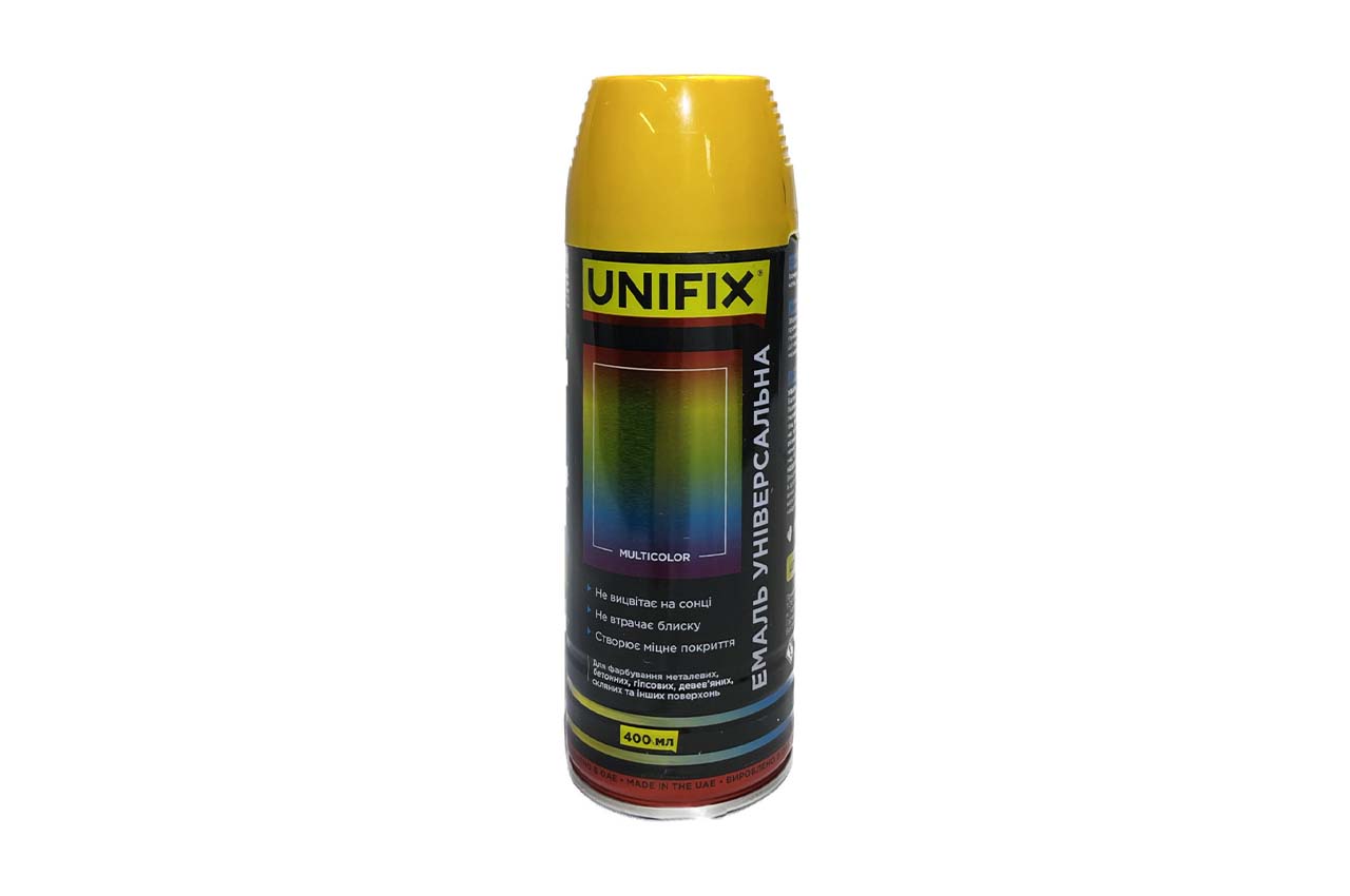 Эмаль универсальная Unifix - 400мл RAL 1028 желто-дынный