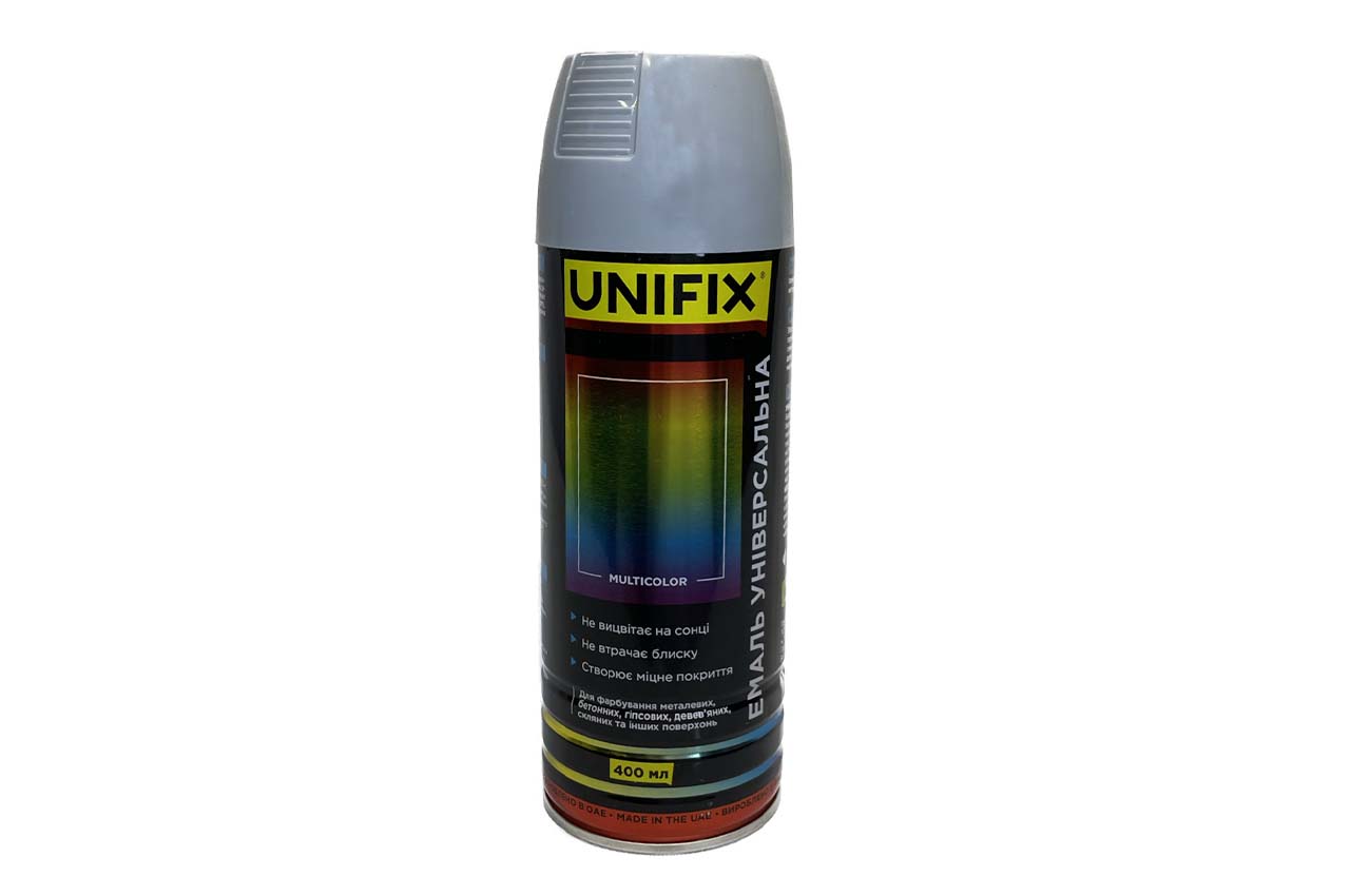 Эмаль универсальная Unifix - 400мл RAL 7046 серая