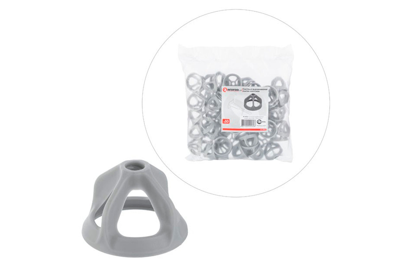 Система выравнивания плитки винтовая Intertool - гайка (50шт)