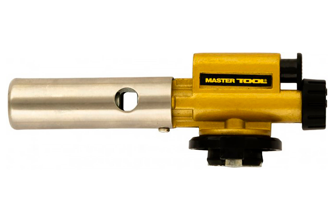 Горелка газовая c пьезоподжигом Mastertool - ⌀22мм огниво металл