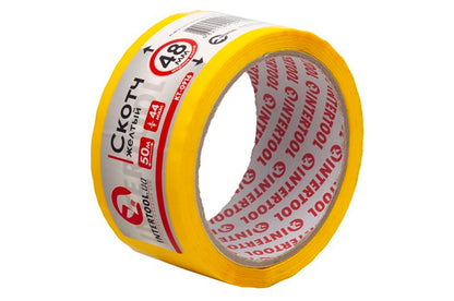 Скотч Intertool - 48мм x 50м x 44мкм желтый