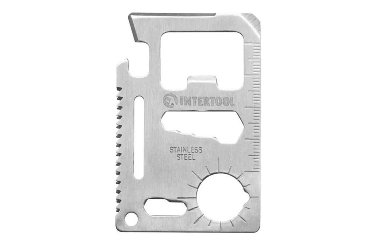 Мультитул Intertool - 70мм x 11ед карта