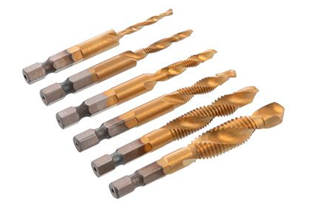 Набор сверл-метчиков Intertool - M3 x 4 x 5 x 6 x 8 x 10 (6шт)