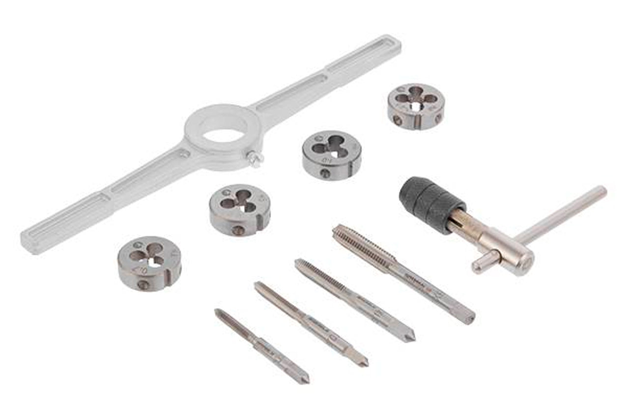 Набір мітчиків та плашок Intertool - M4 x 5 x 6 x 8 (10од)