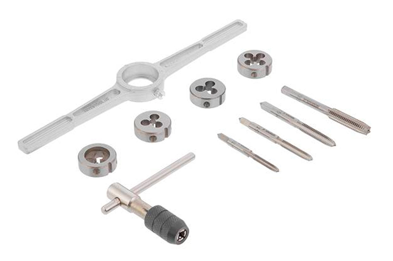 Набір мітчиків та плашок Intertool - M4 x 5 x 6 x 8 (10од)